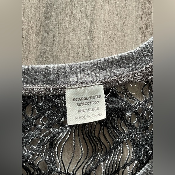 Y2K Miss Me Sweater - Silver Web Design - Size Medium - Picture 13 of 16